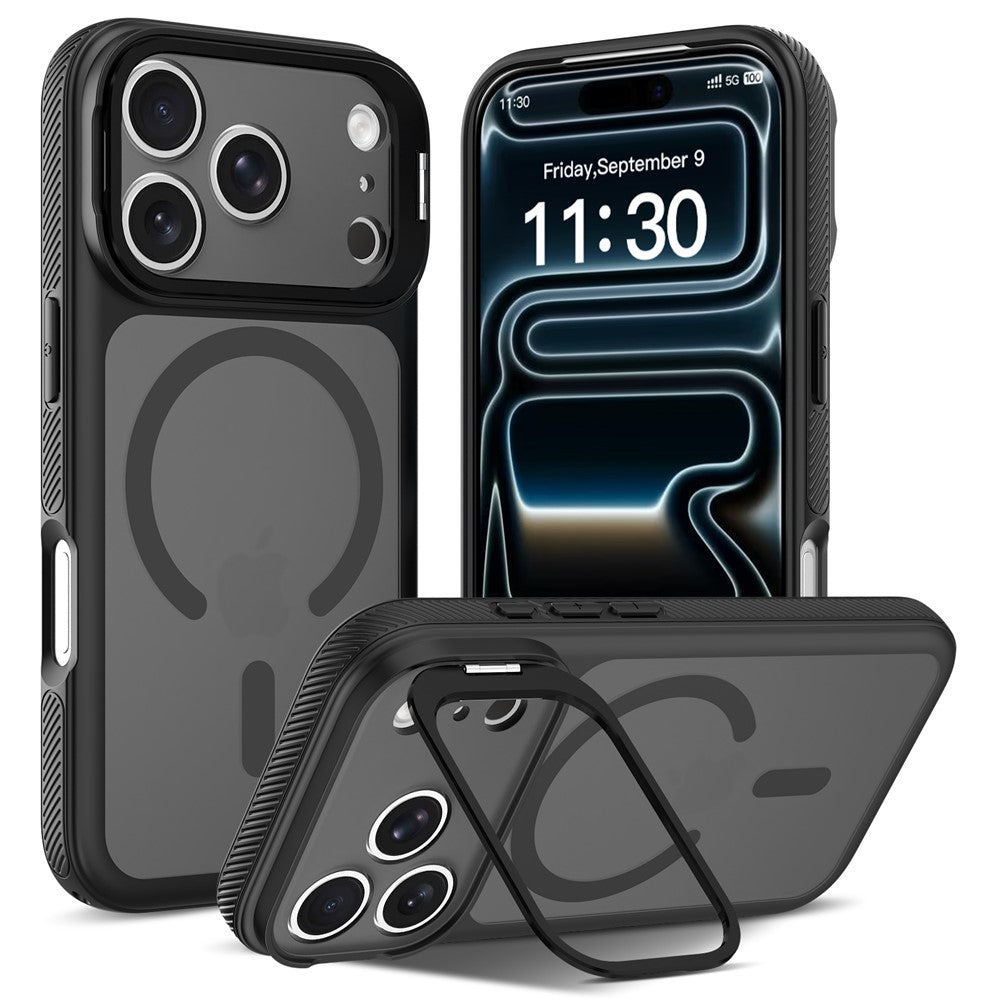 iPhone 18 Pro / 17 Pro Magnetiskt Skal PC/TPU - Svart