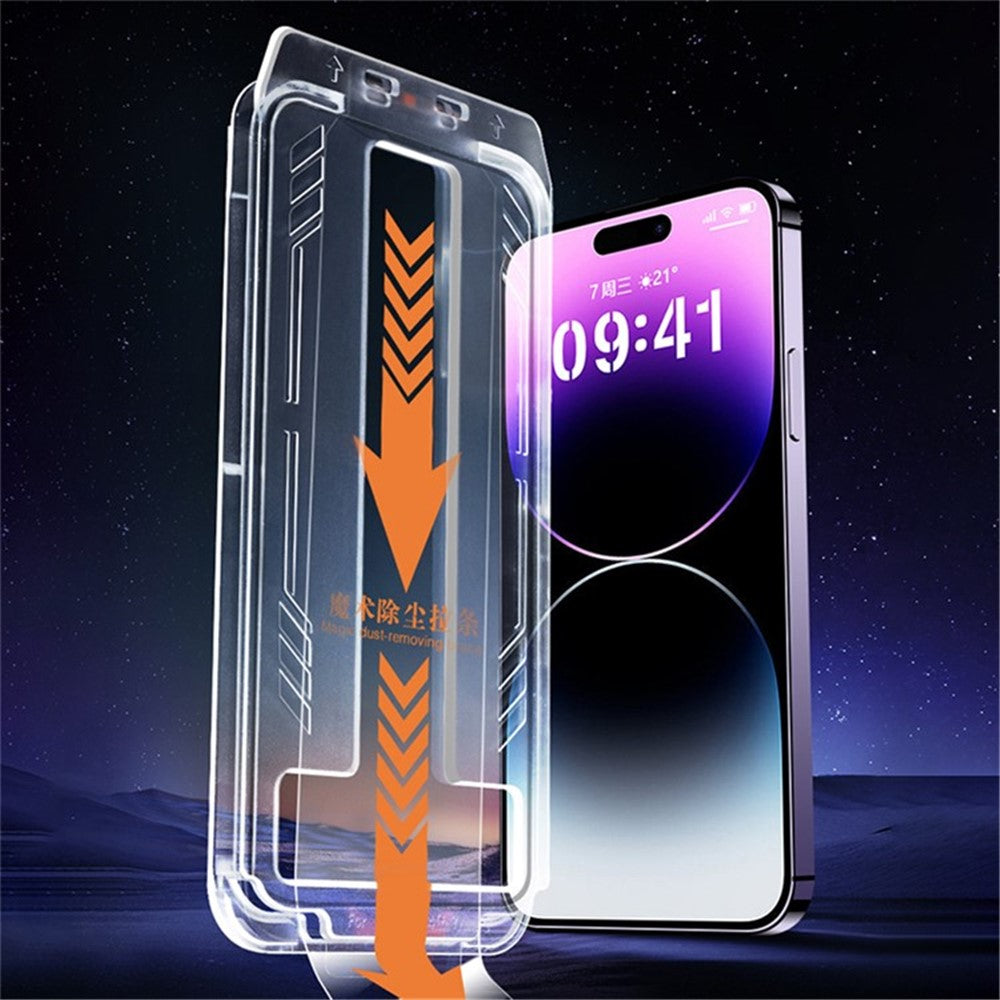 iPhone 16 Pro Skärmskydd i Härdat Glas med Inriktningsverktyg