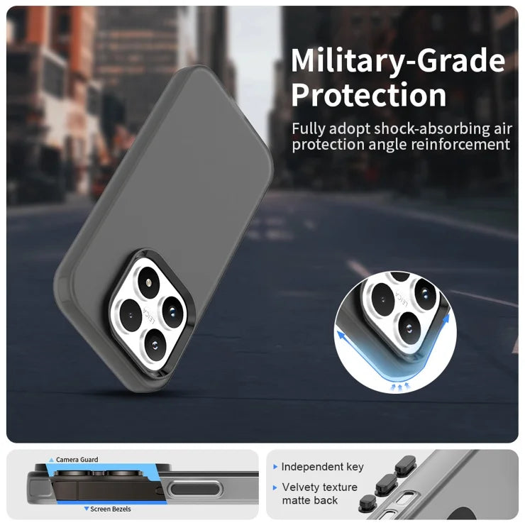 Xiaomi 17 Cover PC + TPU + PET Mat Anti-Drop Mobilcover - Sort