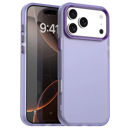 iPhone 17 Pro Max Cover PC + TPU + PET Mat Anti-Drop Telefonbagsidecover - Lilla