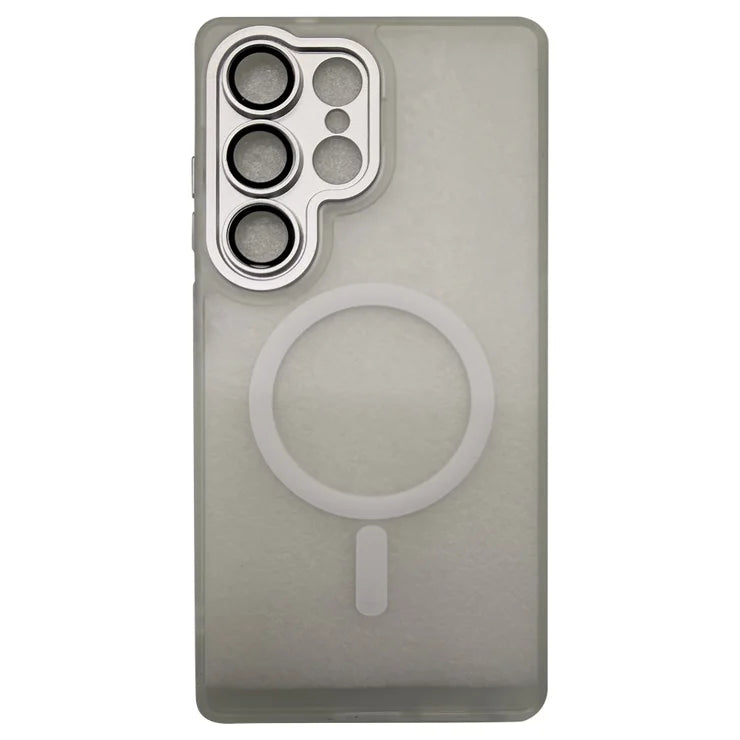 Samsung Galaxy S26 Ultra Case Compatible with MagSafe Skin-Touch PC + TPU Phone Cover - Transparent