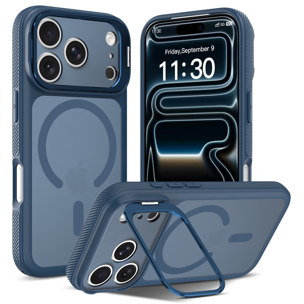 iPhone 18 Pro Max / 17 Pro Max Magnetiskt Skal PC/TPU - Safirblå