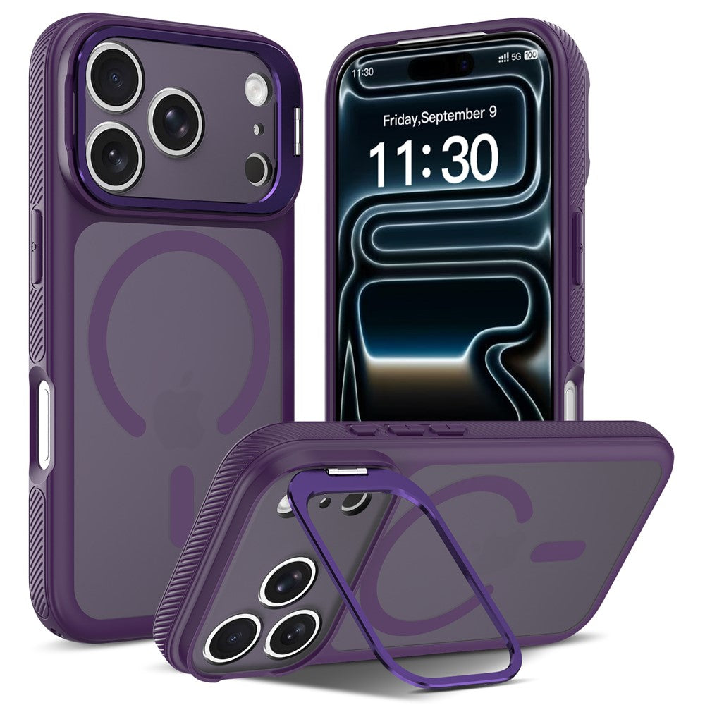 iPhone 18 Pro / 17 Pro Magnetiskt Skal PC/TPU - Lila