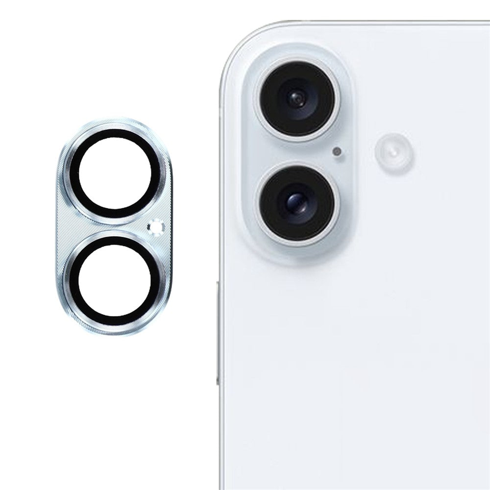 iPhone 17 Kameralinsskydd i Metall & Härdat Glas - Ljusblå