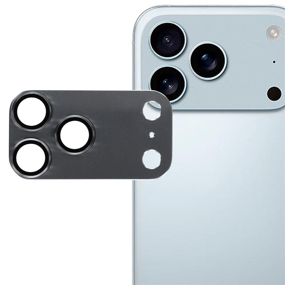 iPhone 17 Pro Max Kameralinsskydd i Metall & Härdat Glas - Grå