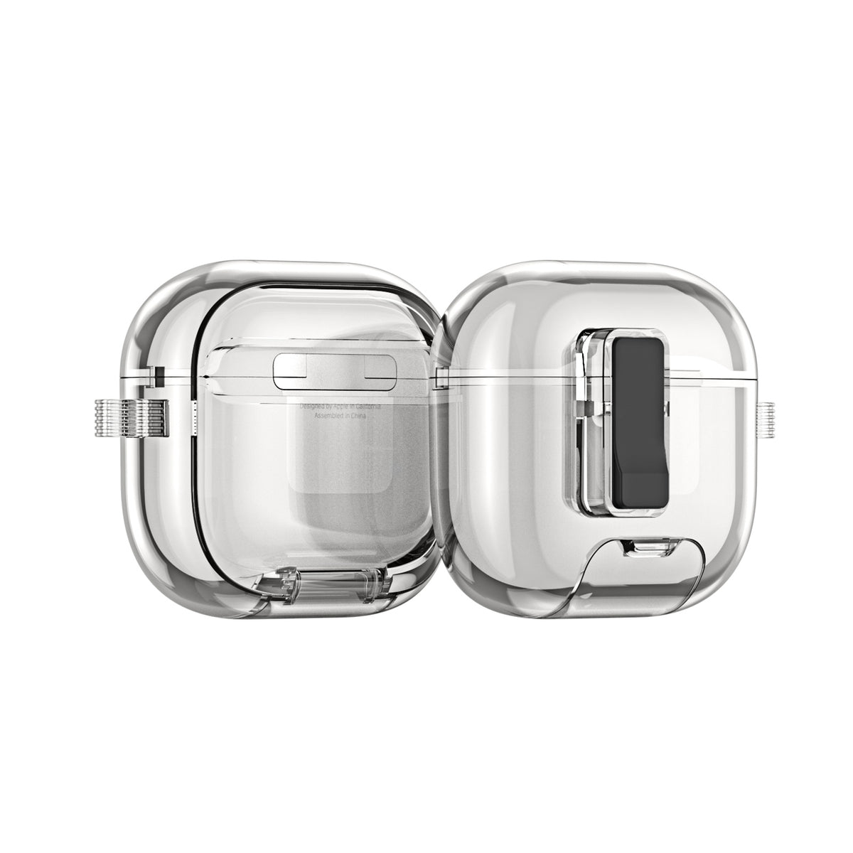 DUX DUCIS PECR AirPods 4 Skal med Mobilhållare & Krok - Rökfärgad