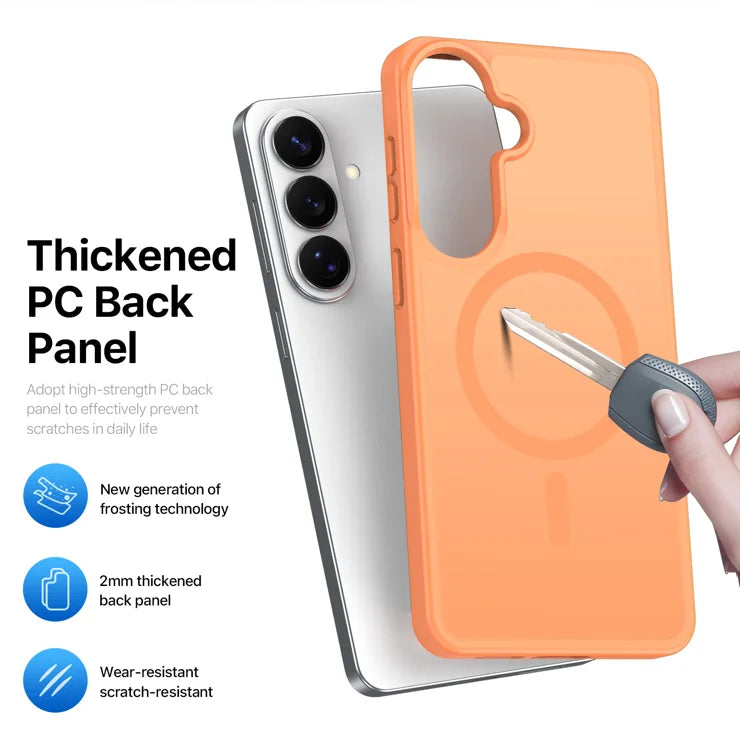 DUX DUCIS For Samsung Galaxy S26 Magnetic Case Yind Series PC+TPU Phone Cover - Orange