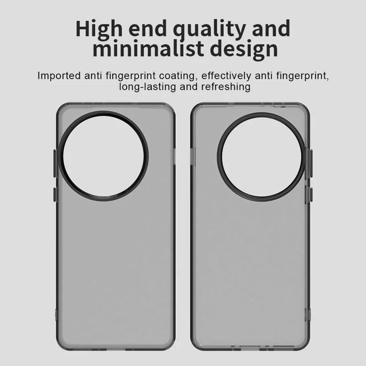 OnePlus 13 Case PC+TPU+PET Matte Anti-Drop Phone Back Cover - Black