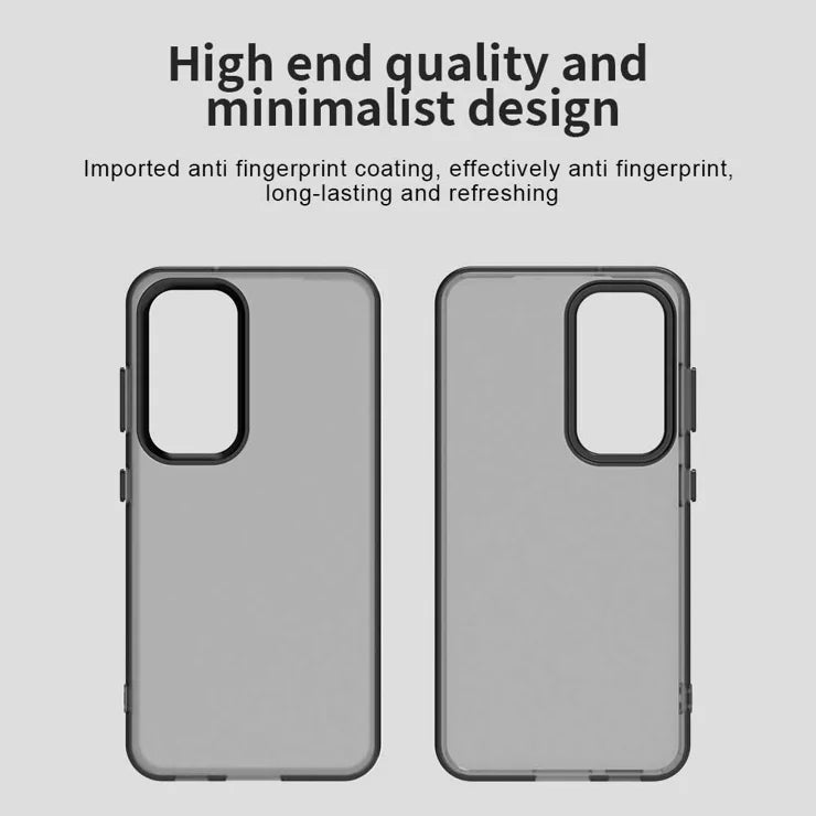 Samsung Galaxy S23 Cover PC+TPU+PET Mat Anti-drop Telefon Bagcover - Sort