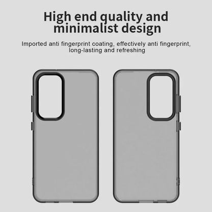 Samsung Galaxy S23 Cover PC+TPU+PET Mat Anti-drop Telefon Bagcover - Sort