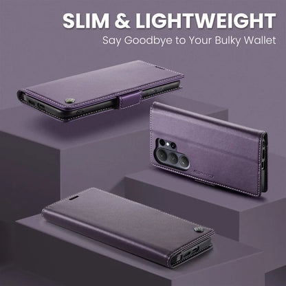 CASEME For Samsung Galaxy S26 Ultra Case  023 Series RFID Blocking Glossy Stand Phone Cover - Purple