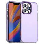 iPhone 13 Pro Max Case PC+TPU+PET Matte Anti-Drop Phone Back Cover - Purple
