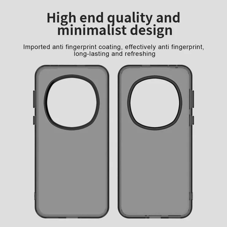Honor Magic7 Pro 5G Case PC+TPU+PET Matte Anti-Drop Phone Back Cover - Black