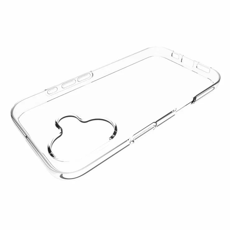 iPhone 16 Non-Slip TPU Phone Case Watermark-Free Glossy Anti-Scratch Clear Phone Cover