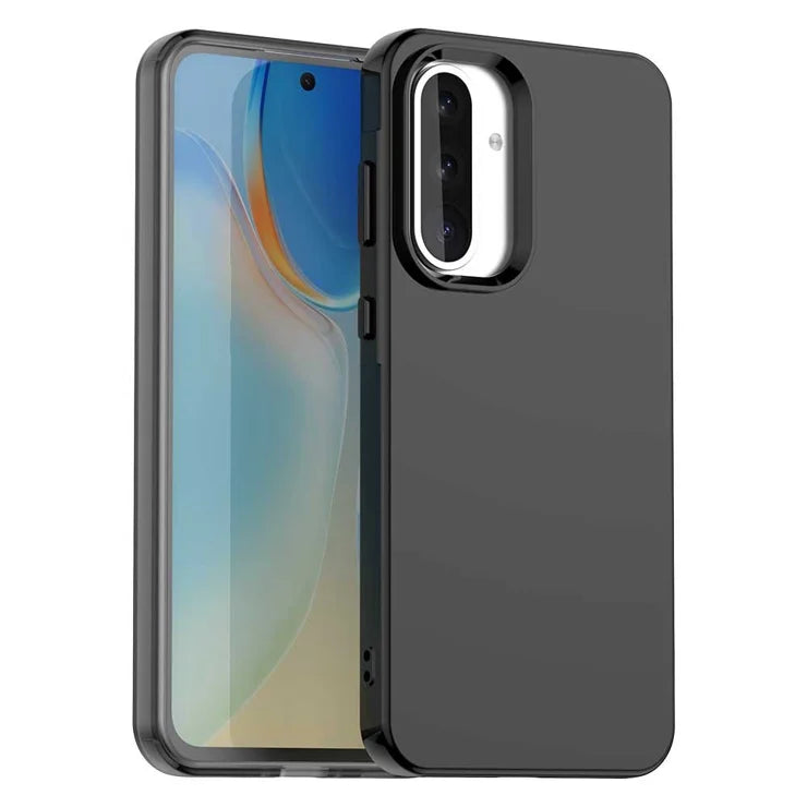 Samsung Galaxy A36 5G / A56 5G Cover PC+TPU+PET Mat Anti-drop Telefon Bagcover - Sort