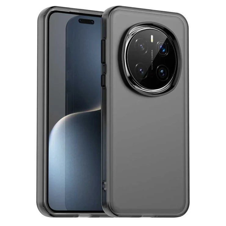 Honor Magic7 Pro 5G Case PC+TPU+PET Matte Anti-Drop Phone Back Cover - Black