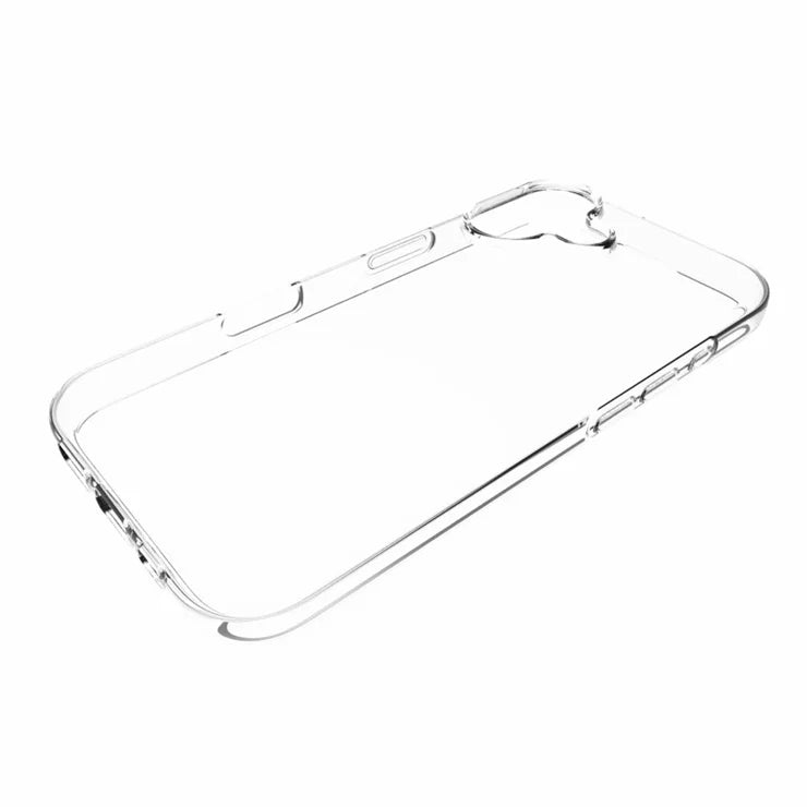 iPhone 16 Non-Slip TPU Phone Case Watermark-Free Glossy Anti-Scratch Clear Phone Cover