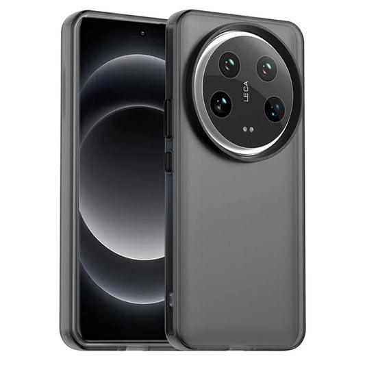 Xiaomi 14 Ultra Case PC+TPU+PET Matte Anti-Drop Phone Back Cover - Black