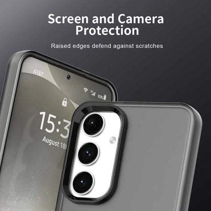 Samsung Galaxy S24 FE Etui PC+TPU+PET Mat Anti-Drop Telefonbagcover - Sort