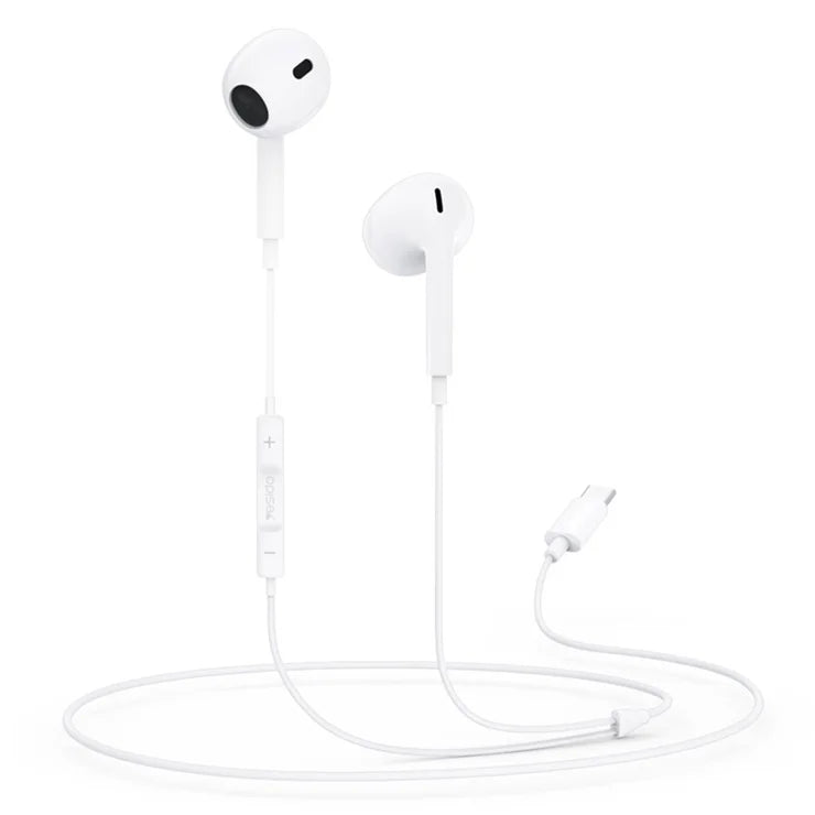 YESIDO YH38 for Huawei Wired Earphone Type-C Port Mobile Phone Wire Control Music Headset heavy bass
