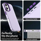 iPhone 17 Case PC + TPU + PET Matte Anti-Drop Phone Back Cover - Purple