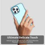 iPhone 13 Pro Max Case PC+TPU+PET Matte Anti-Drop Phone Back Cover - Blue