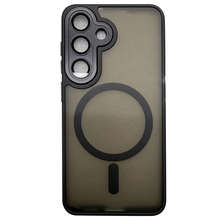 Samsung Galaxy A36 5G / A56 5G Case Compatible with MagSafe Skin-Touch PC + TPU Phone Cover - Black