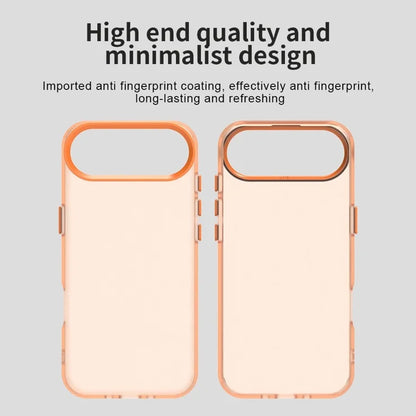 iPhone Air Case PC + TPU + PET Matte Anti-Drop Phone Back Cover - Orange