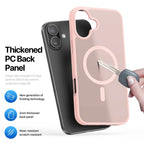 DUX DUCIS For iPhone 17 Case Yind Series PC+TPU Phone Cover Compatible with MagSafe - Light Pink