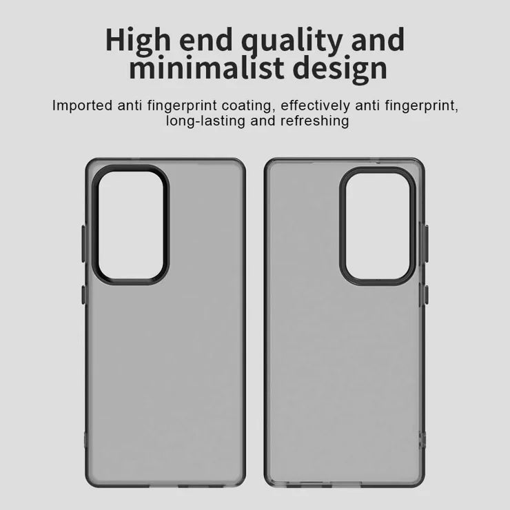 Samsung Galaxy S25 Ultra Case PC+TPU+PET Matte Anti-Drop Phone Back Cover - Black