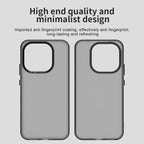 Xiaomi 15T Case PC + TPU + PET Matte Anti-Drop Phone Back Cover - Black