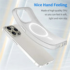 iPhone 16 Pro Case Compatible with MagSafe TPU + PC Slim Matte Translucent Phone Cover - White