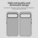Google Pixel 9 Pro XL Case PC+TPU+PET Matte Anti-Drop Phone Back Cover - Black