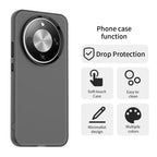Honor 400 Pro 5G (Global) Case PC + TPU + PET Matte Anti-Drop Phone Back Cover - Black