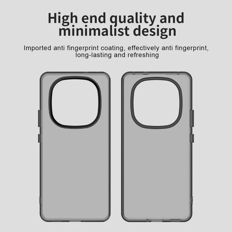 Xiaomi Redmi Note 14 Pro+ 5G Case PC+TPU+PET Matte Anti-Drop Phone Back Cover - Black