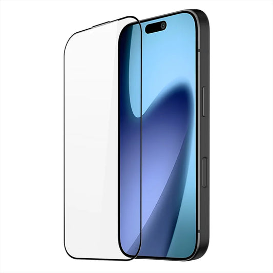 DUX DUCIS iPhone 17 -panssarilasi, koko näytön suoja 2.5D, litteä näyttö, keski-alumiinilasinen HD Clear -kalvo – musta