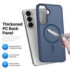 DUX DUCIS For Samsung Galaxy S26 Magnetic Case Yind Series PC+TPU Phone Cover - Dark Blue