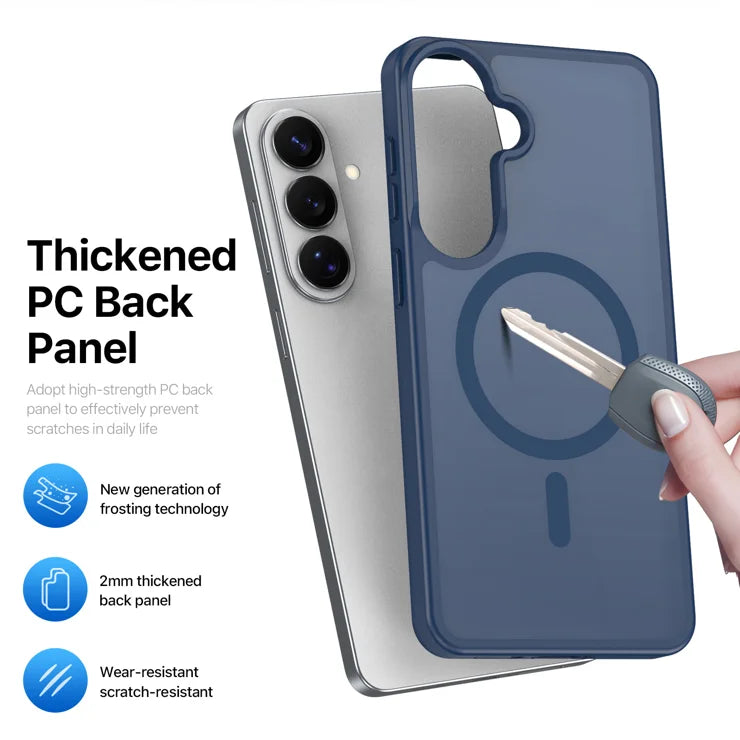 DUX DUCIS For Samsung Galaxy S26 Magnetic Case  Yind Series PC+TPU Phone Cover - Dark Blue