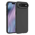 For iPhone Air Case Soft Matte Back TPU Black Phone Cover, Large Cutout