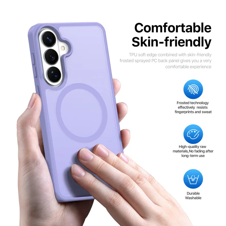 DUX DUCIS For Samsung Galaxy S26 Magnetic Case  Yind Series PC+TPU Phone Cover - Light Purple