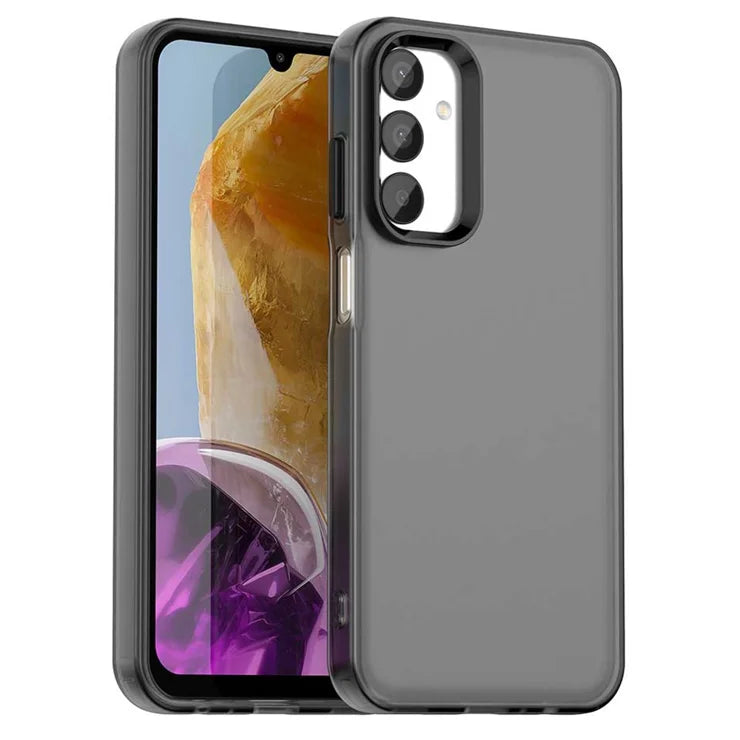 Samsung Galaxy A05s 4G / M14 4G / F14 G4 Case PC+TPU+PET Matte Anti-Drop Phone Back Cover - Black