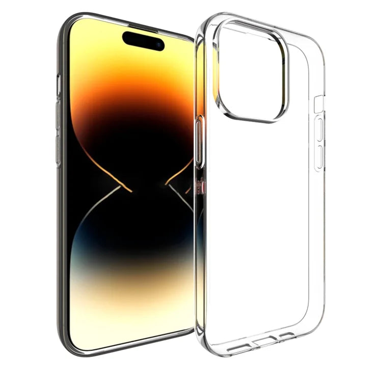Watermark-Free TPU Phone Case for iPhone 15 Pro Drop Resistant Glossy Cell Phone Cover Shell