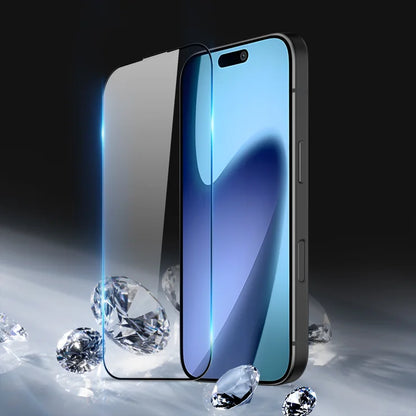 DUX DUCIS iPhone 17 Pro Max lasikalvo | Koko näytön suoja 2.5D litteä näyttö Keskilumiinilasi HD Kirkas kalvo - Musta