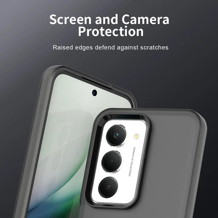 Xiaomi Redmi 15 5G (Global) (169mm) Case PC + TPU + PET Matte Anti-Drop Phone Back Cover - Black