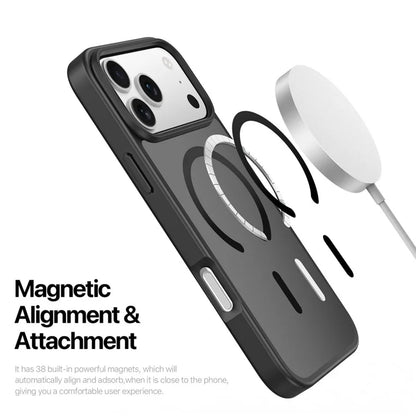 DUX DUCIS Yind Series Til iPhone 17 Pro Etui TPU + PC Mat Telefoncover Kompatibel med MagSafe - Sort