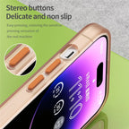 iPhone 14 Pro Translucent Matte Phone Case TPU + PC Anti-Scratch Cover - Orange