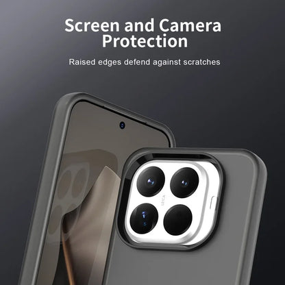 Xiaomi 15T Pro Case PC + TPU + PET Matte Anti-Drop Phone Back Cover - Black