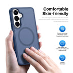 DUX DUCIS For Samsung Galaxy S26 Magnetic Case Yind Series PC+TPU Phone Cover - Dark Blue