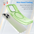Magnetic Case for iPhone 14 Pro Max Compatible with MagSafe Translucent Matte Back Cover - Fluorescent Green