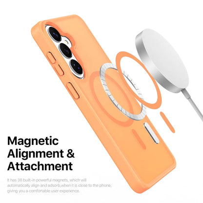 DUX DUCIS For Samsung Galaxy S26 Magnetic Case  Yind Series PC+TPU Phone Cover - Orange